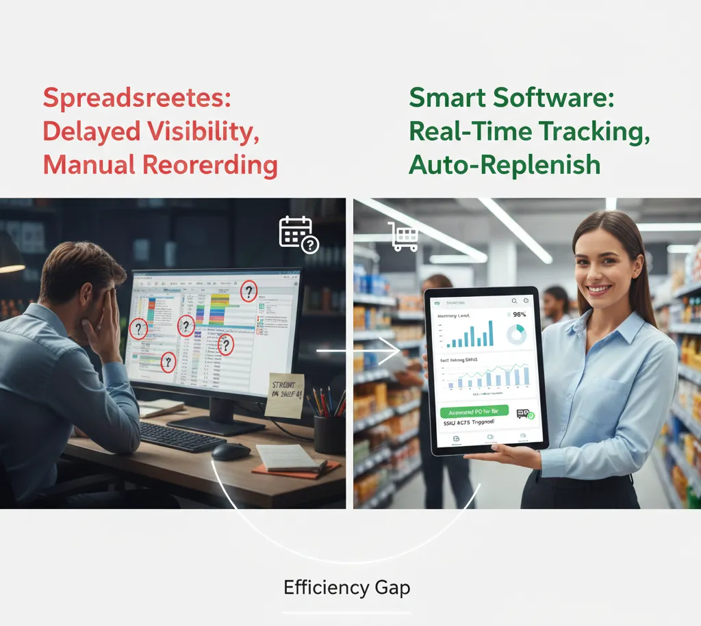 Spreadsheets vs Stock Management Software: What Retailers Are Losing in 2026