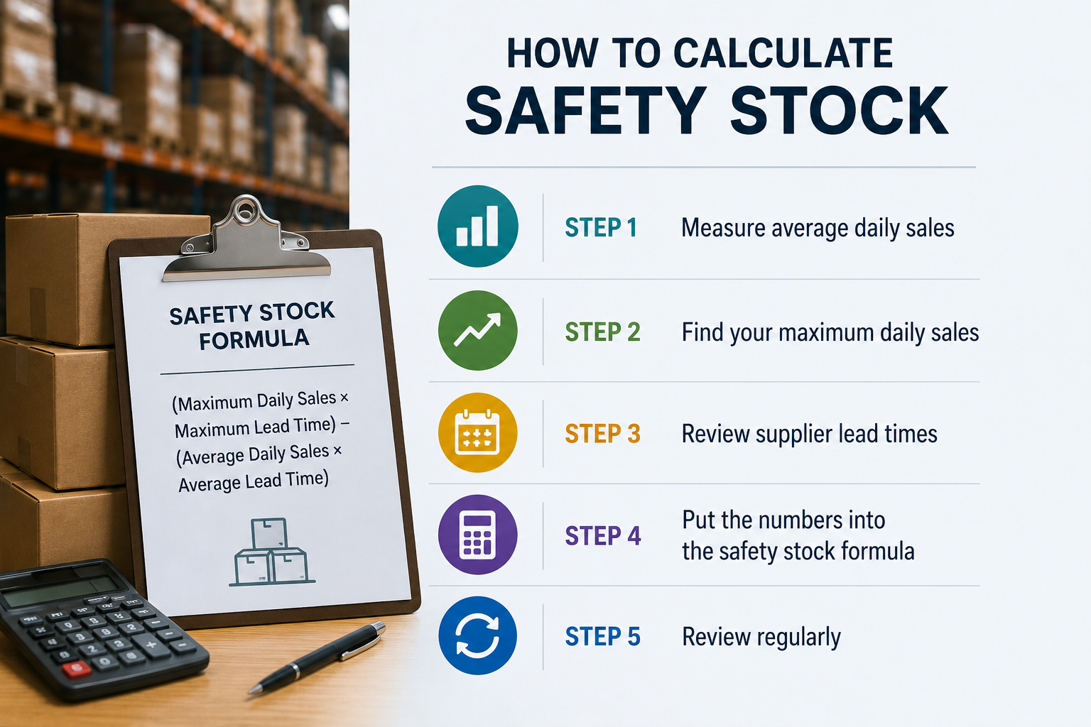 Safety Stock Formula: How to Calculate the Right Buffer Inventory