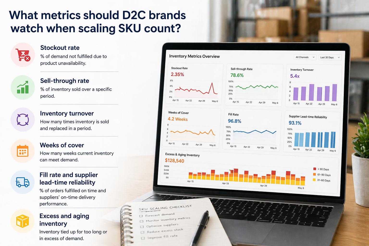 How D2C brands scale from 100 to 1,000 SKUs without losing control of their supply chain